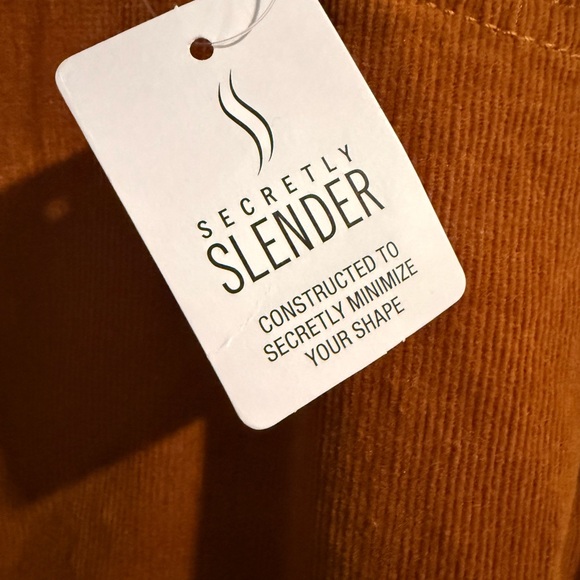 St. John's Bay Women's Rust Corduroy Midi Skirt - Picture 5 of 6